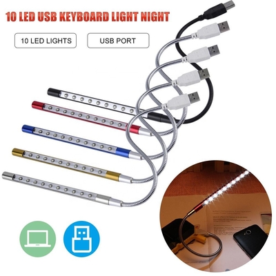 Led USB Işık Gooseneck Mikro Yatak Okuma Işığı 5v 47cm